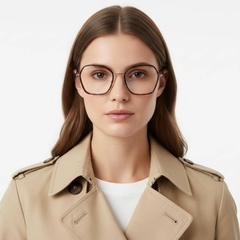 Gafas geométricas de acetato ecológico de carey n.° BS0420-0436