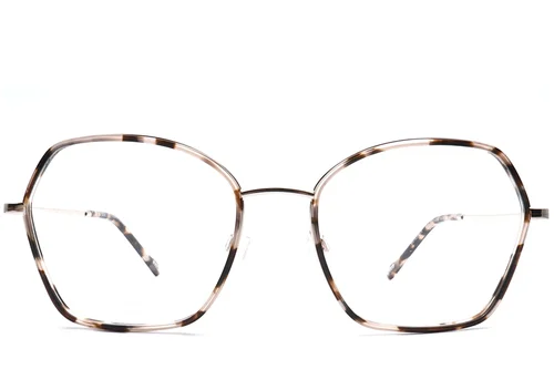 Geometric Tortoiseshell Eco acetate Glasses #BS0420-0437