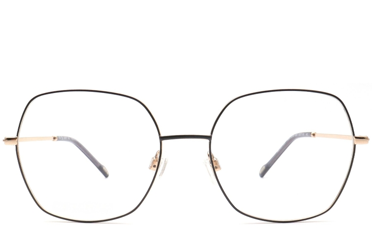 Lunettes géométriques en métal noir #BS0420-0438