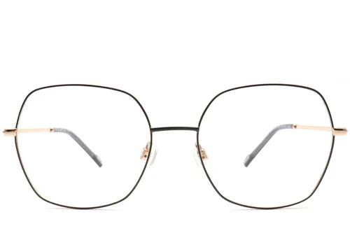 Lunettes géométriques en métal noir #BS0420-0438