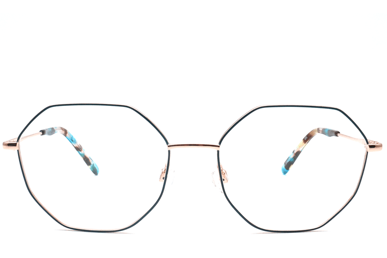 Oval Black Metal Glasses #BS0420-0439