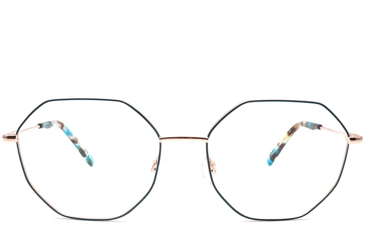 Oval Black Metal Glasses #BS0420-0439