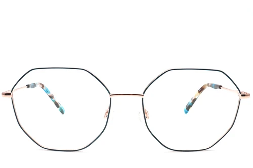 Oval Black Metal Glasses #BS0420-0439