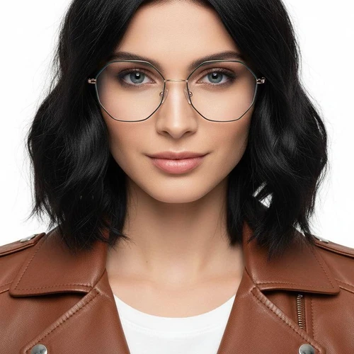 Oval Black Metal Glasses #BS0420-0439