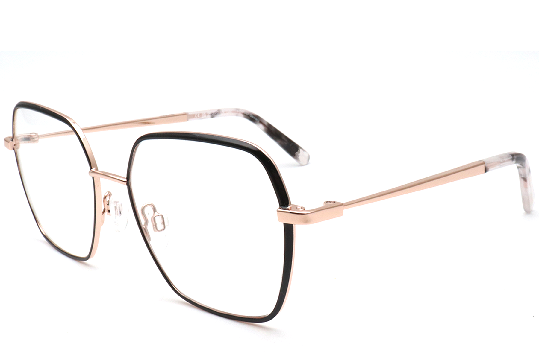 Oval Black Metal Glasses #BS0420-0440