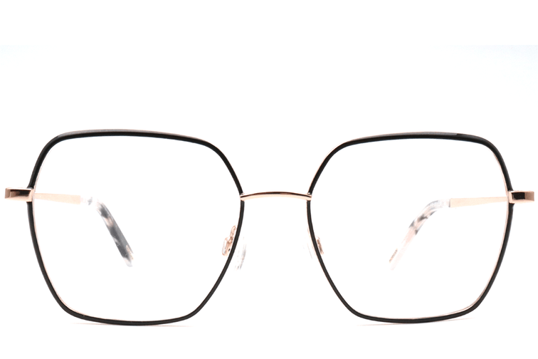 Oval Black Metal Glasses #BS0420-0440