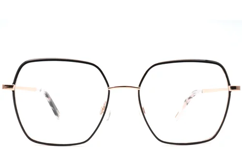 Lunettes ovales en métal noir #BS0420-0440