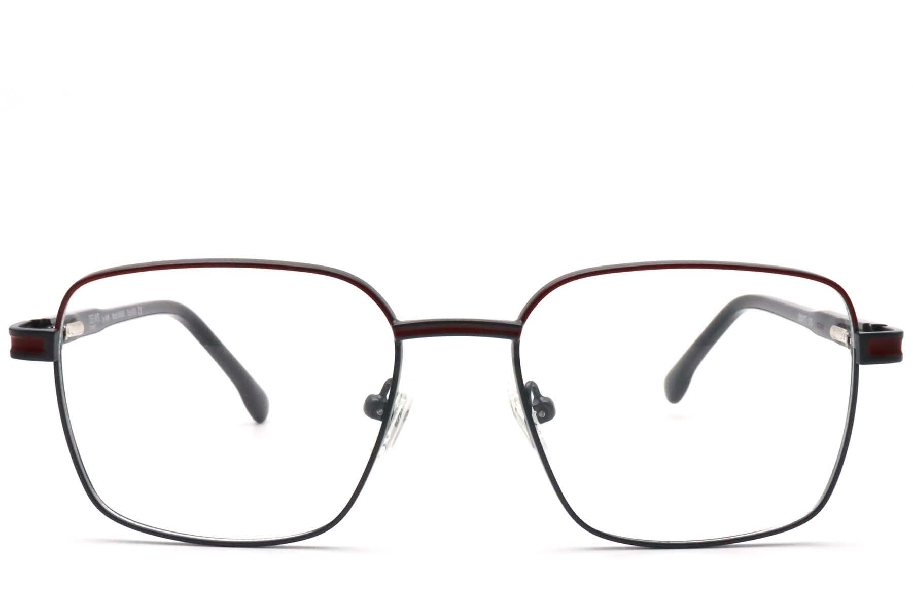 Rectangular Black Metal Glasses #BS0420-0450