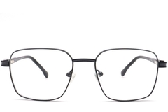 Gafas rectangulares de metal negro #BS0420-0451