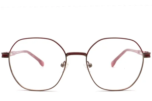 Lunettes géométriques en métal marron #BS0420-0455