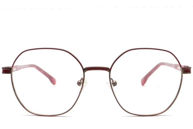 Geometric Brown Metal Glasses #BS0420-0455