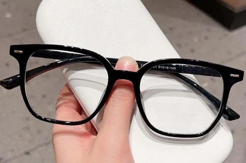Rectangular Black TR90 Glasses #BS0423-0001