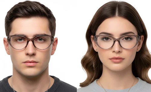 Lunettes ovales marron TR90 #BS0423-0007