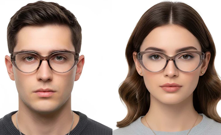 Oval Brown TR90 Glasses #BS0423-0007