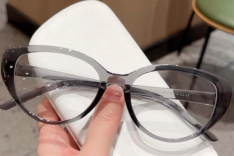 Oval Grey TR90 Glasses #BS0423-0008