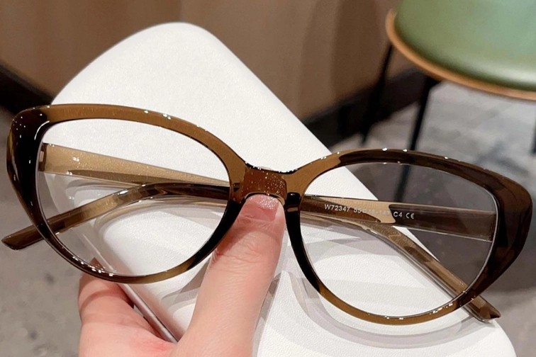 Gafas ovaladas TR90 marrones #BS0423-0009