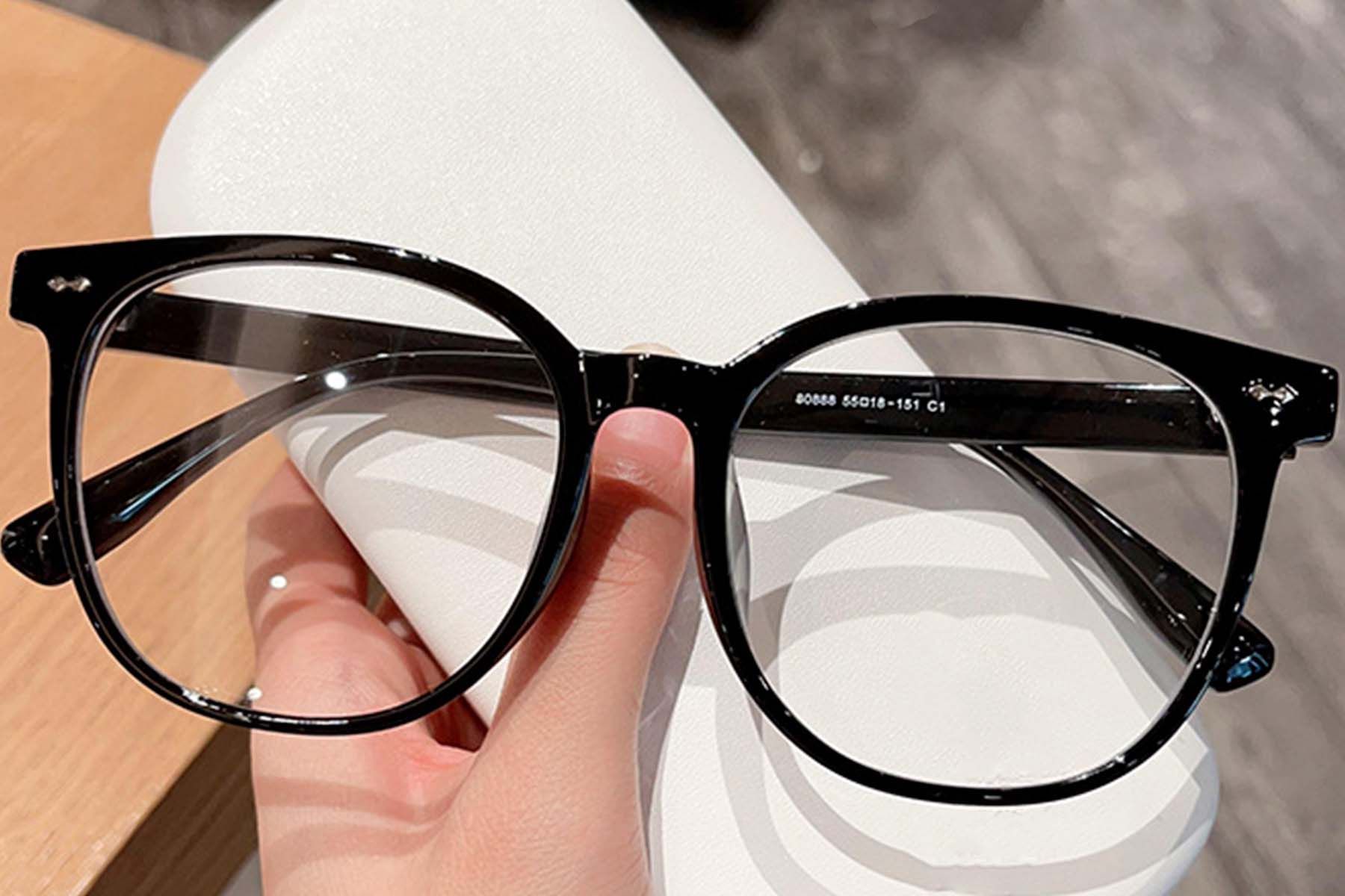 Oval Black TR90 Glasses #BS0423-0014