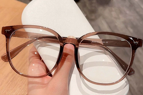 Oval Brown TR90 Glasses #BS0423-0015