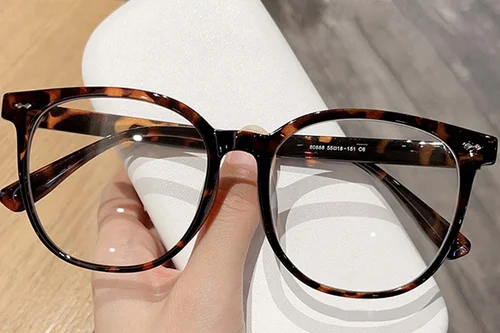 Lunettes ovales écaille de tortue TR90 #BS0423-0019