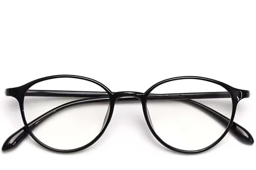 Lunettes ovales noires TR90 #BS0423-0025