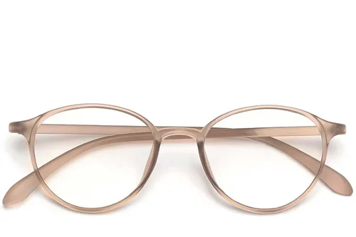 Lunettes ovales marron TR90 #BS0423-0027