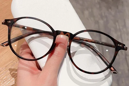 Lunettes ovales écaille de tortue TR90 #BS0423-0035
