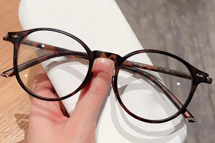 Oval Tortoiseshell TR90 Glasses #BS0423-0035