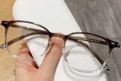 Rechthoekige groene TR90-bril #BS0423-0036