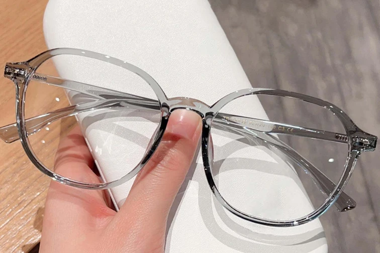 Gafas geométricas grises TR90 #BS0423-0044