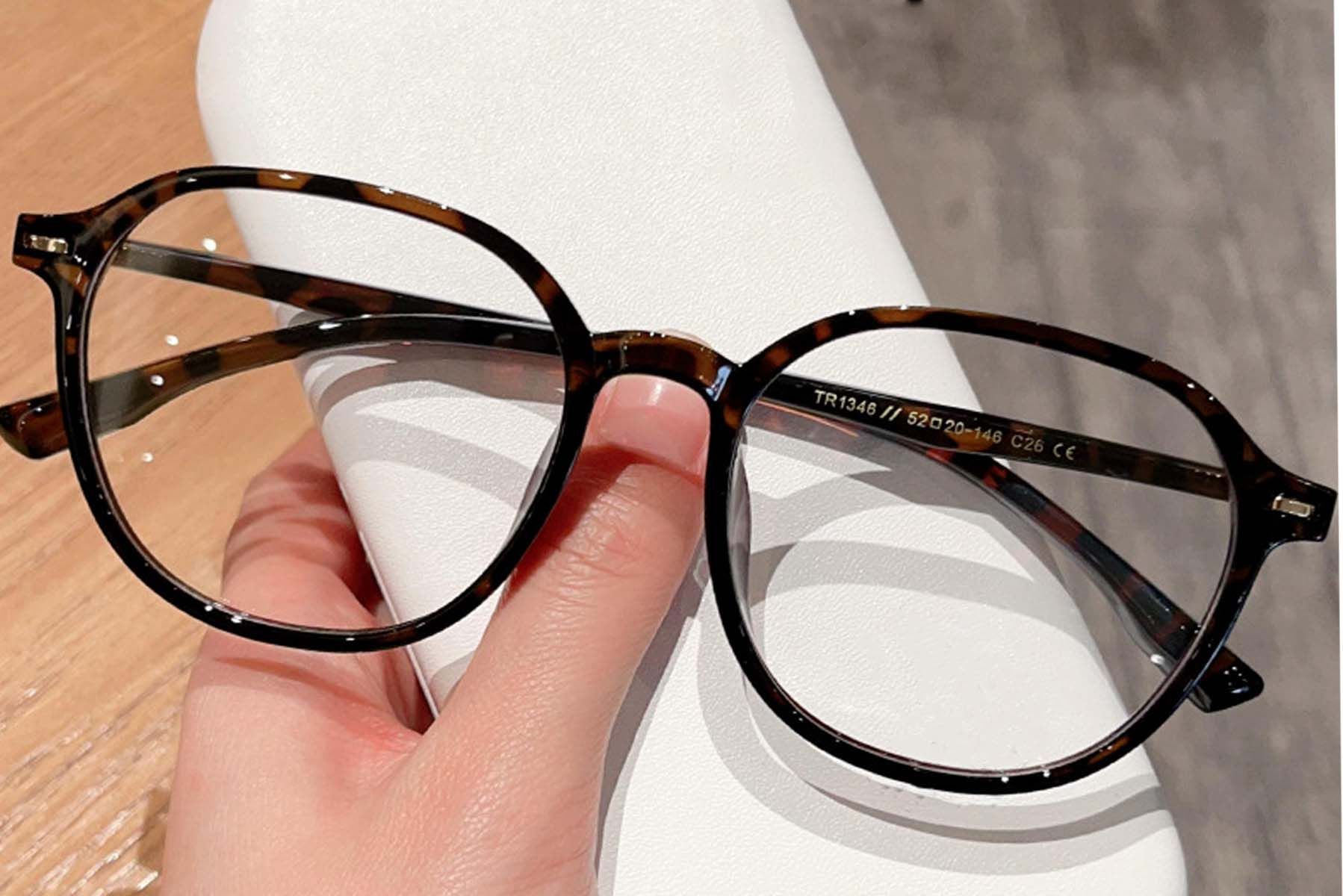 Geometric Tortoiseshell TR90 Glasses #BS0423-0047