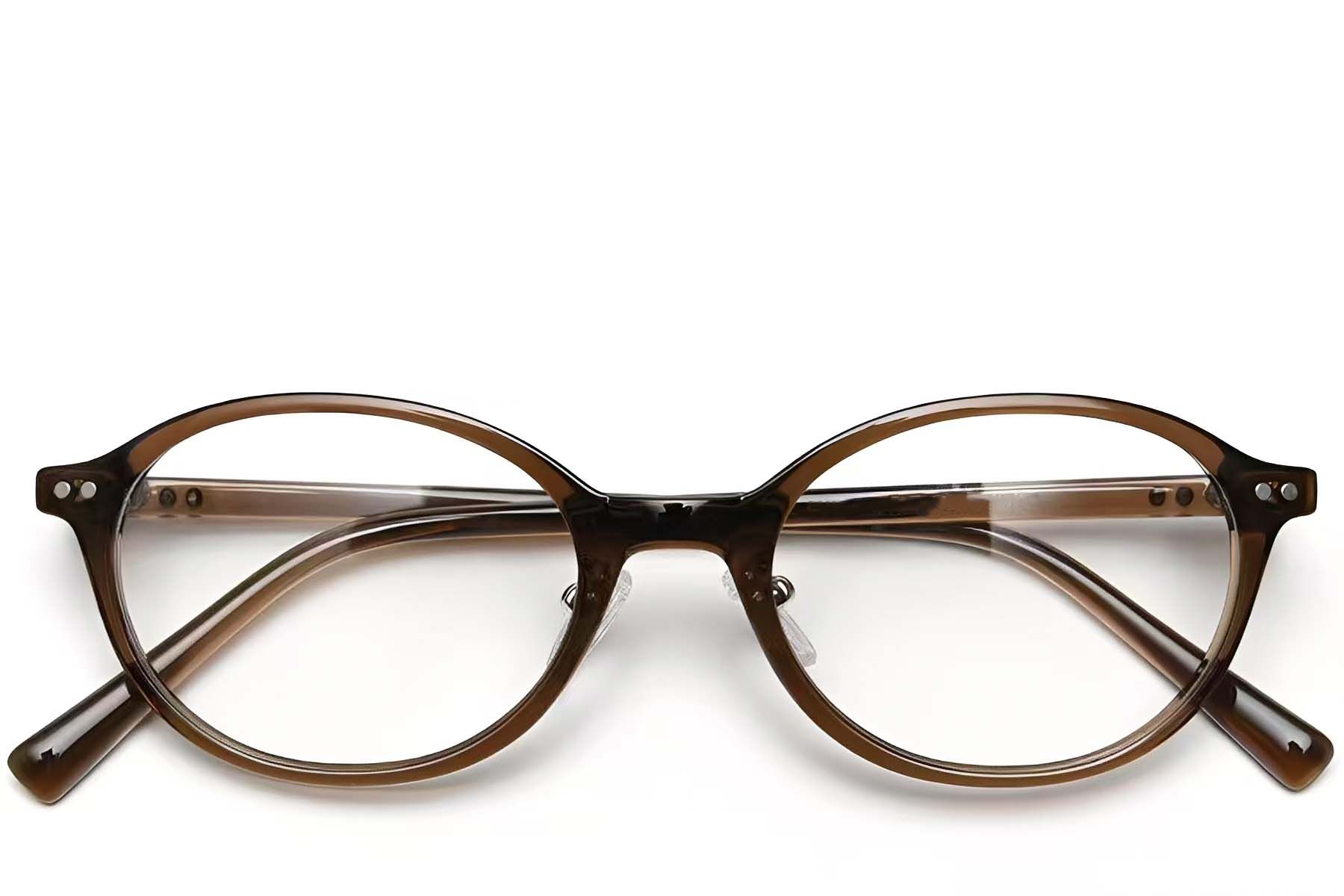 Oval Brown TR90 Glasses #BS0423-0051