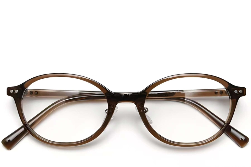 Oval Brown TR90 Glasses #BS0423-0051