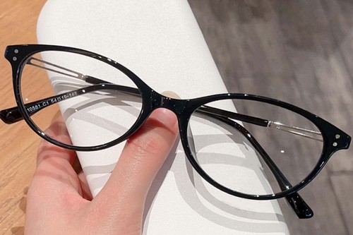 Gafas TR90 negras con forma de mariposa #BS0423-0057