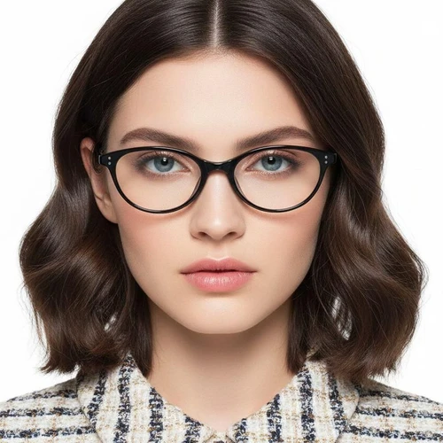 Schmetterlingsbrille aus schwarzem TR90 #BS0423-0057