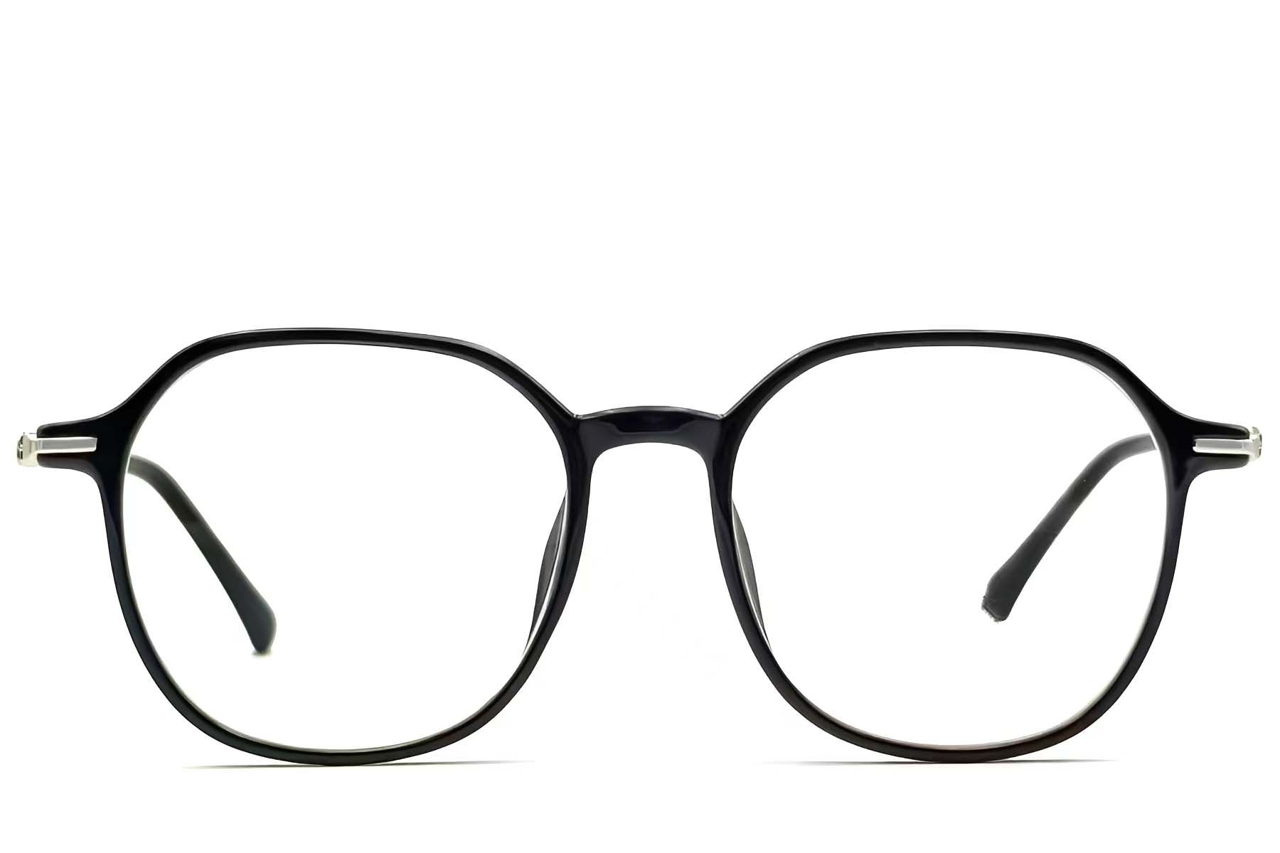 Geometric Black TR90 Glasses #BS0423-0058