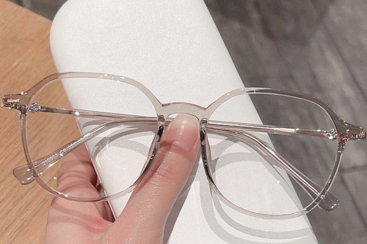 Geometric Grey TR90 Glasses #BS0423-0063
