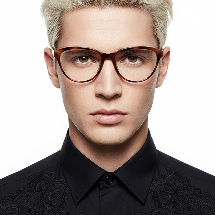 Gafas mariposa TR90 con diseño de carey #BS0423-0070