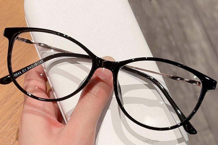 Lunettes ovales noires TR90 #BS0423-0071
