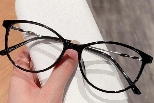 Lunettes ovales noires TR90 #BS0423-0072