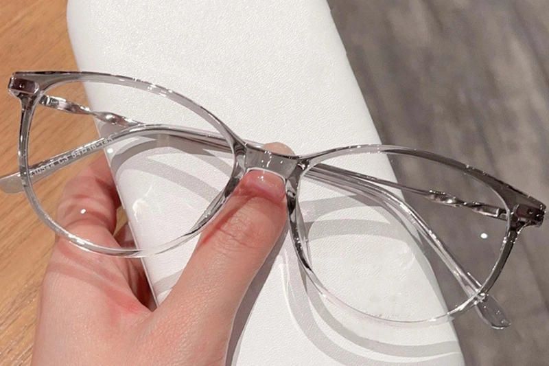 Oval Grey TR90 Glasses #BS0423-0073