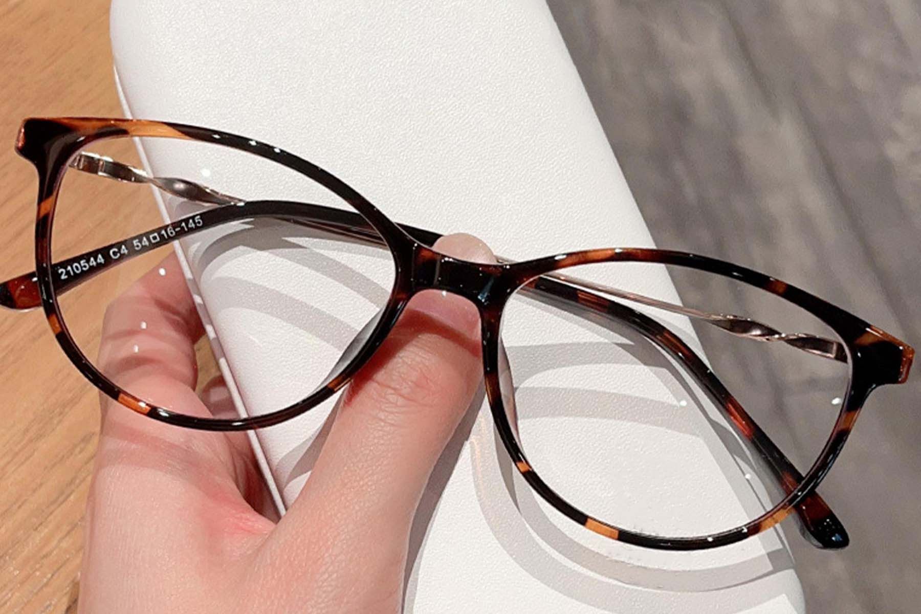 Oval Tortoiseshell TR90 Glasses #BS0423-0074