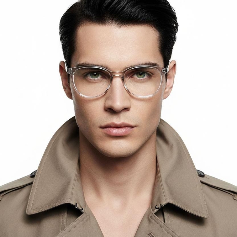Oval Grey TR90 Glasses #BS0423-0076