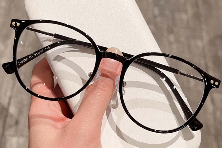 Oval Black TR90 Glasses #BS0423-0077