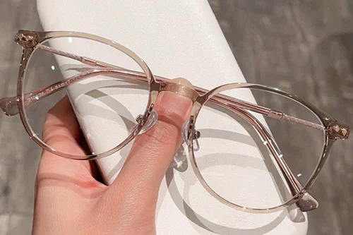 Lunettes ovales marron TR90 #BS0423-0079