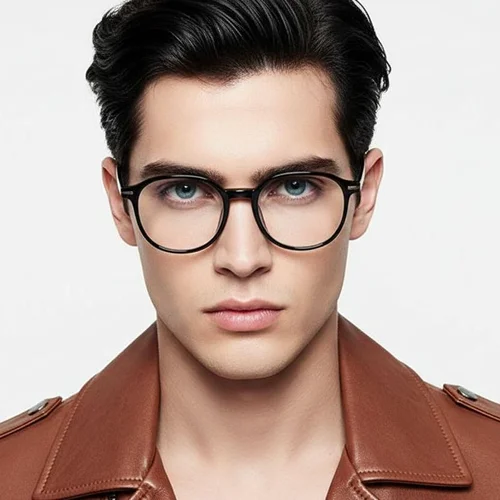 Lunettes géométriques noires TR90 #BS0423-0083