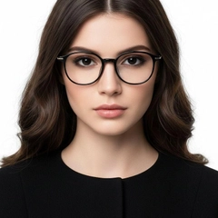 Gafas geométricas negras TR90 #BS0423-0083