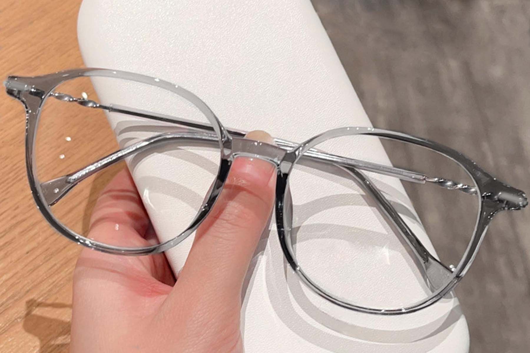 Geometric Grey TR90 Glasses #BS0423-0084