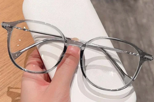 Lunettes géométriques grises TR90 #BS0423-0084