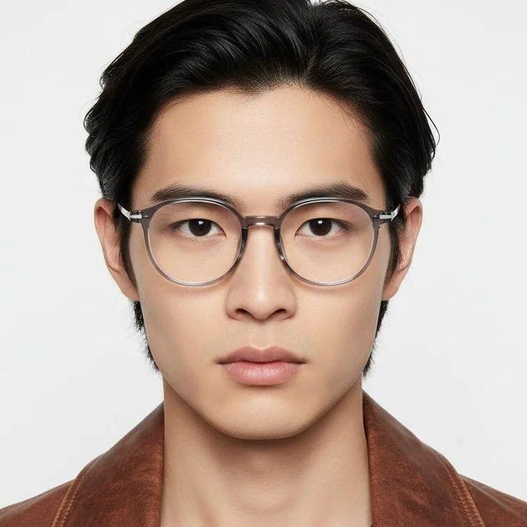 Geometric Grey TR90 Glasses #BS0423-0084