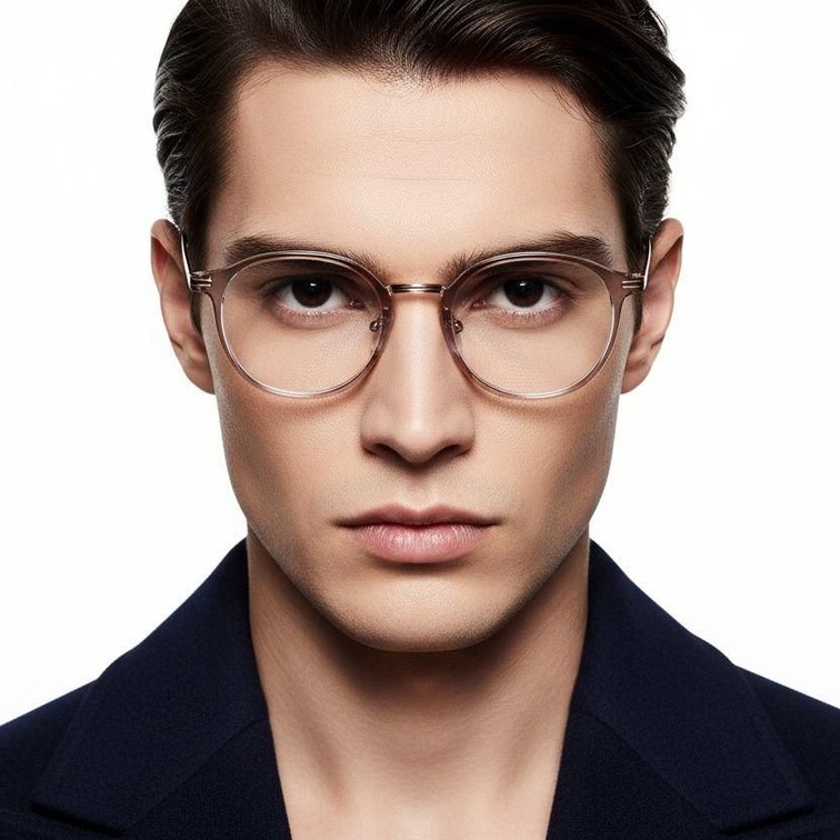 Geometric Grey TR90 Glasses #BS0423-0085